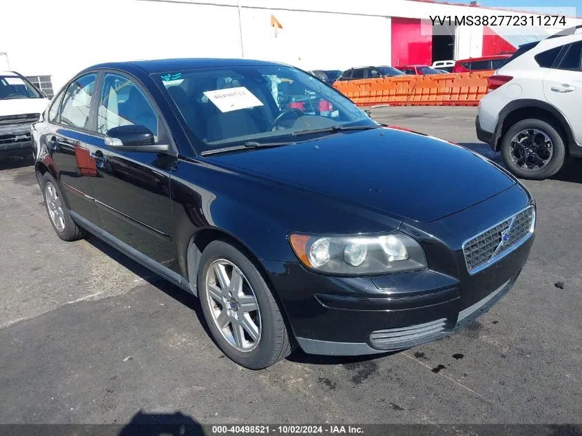 YV1MS382772311274 2007 Volvo S40 2.4I