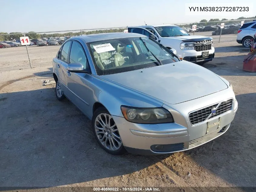 2007 Volvo S40 2.4I VIN: YV1MS382372287233 Lot: 40598022