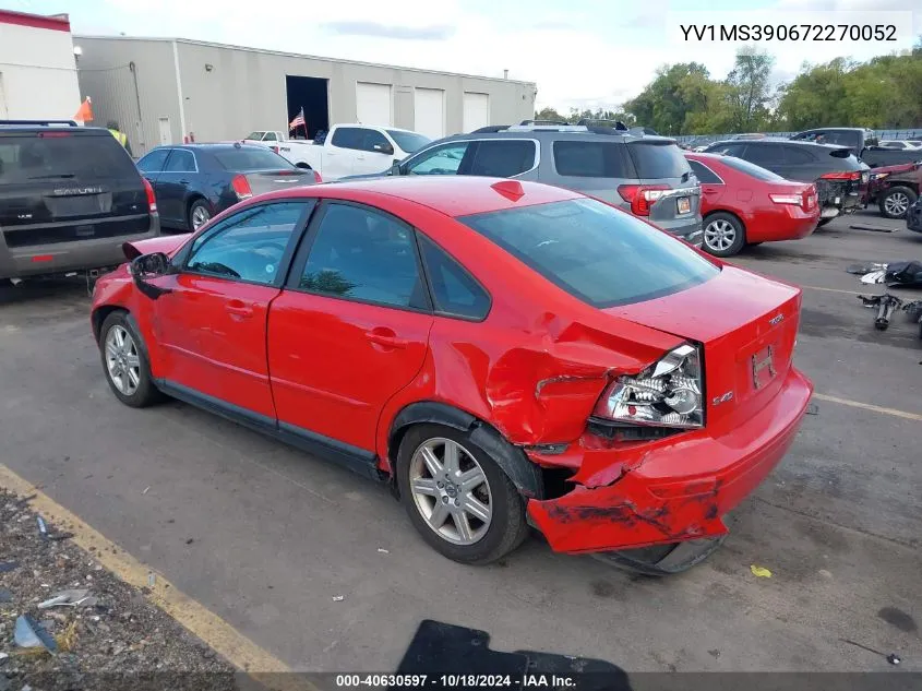 2007 Volvo S40 2.4I VIN: YV1MS390672270052 Lot: 40630597