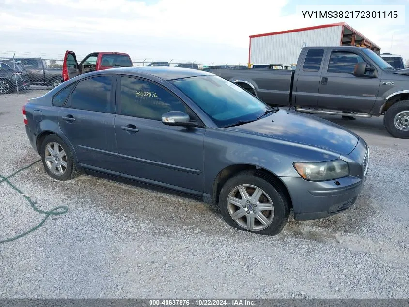 2007 Volvo S40 2.4I VIN: YV1MS382172301145 Lot: 40637876