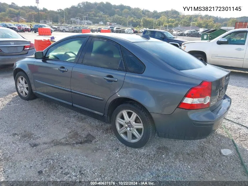 2007 Volvo S40 2.4I VIN: YV1MS382172301145 Lot: 40637876