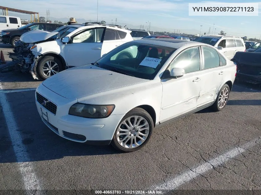 2007 Volvo S40 2.4I VIN: YV1MS390872271123 Lot: 40653783