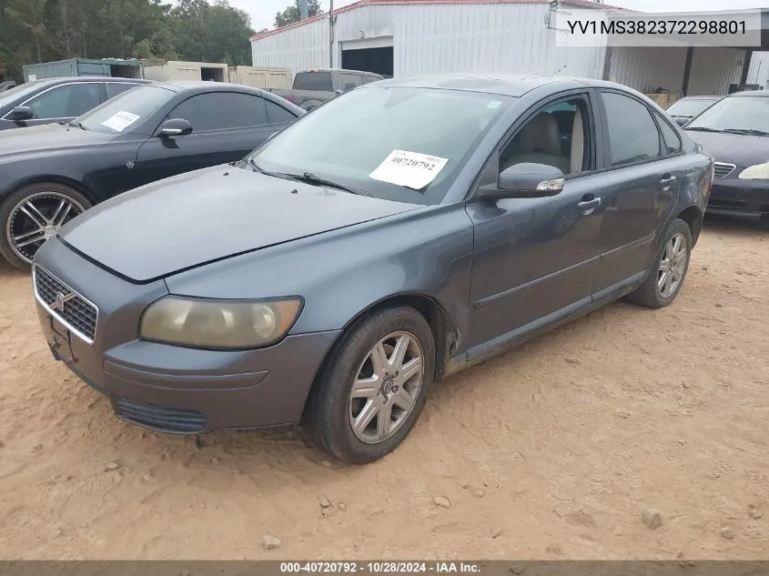 2007 Volvo S40 2.4I VIN: YV1MS382372298801 Lot: 40720792