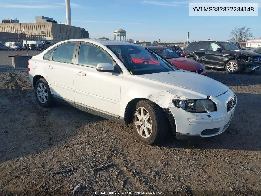 2007 Volvo S40 2.4I VIN: YV1MS382872284148 Lot: 40800767