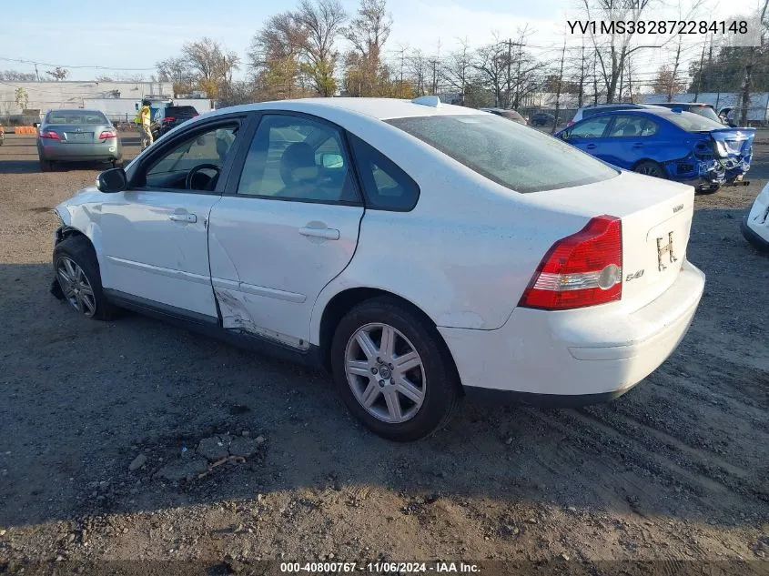 2007 Volvo S40 2.4I VIN: YV1MS382872284148 Lot: 40800767