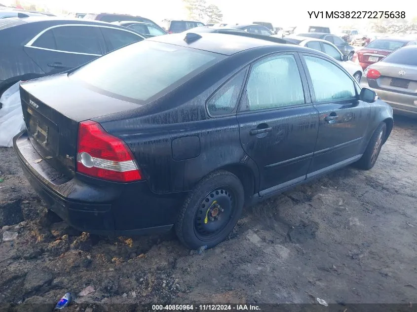 2007 Volvo S40 2.4I VIN: YV1MS382272275638 Lot: 40850964