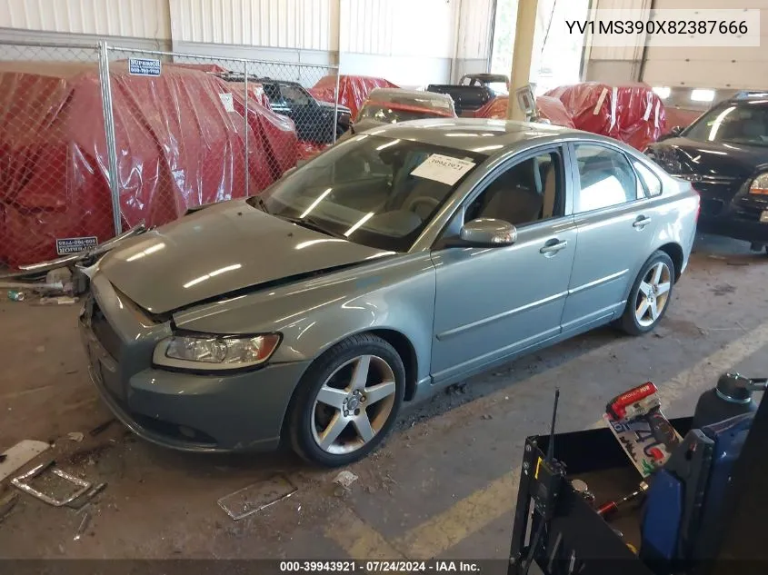 2008 Volvo S40 2.4I VIN: YV1MS390X82387666 Lot: 39943921