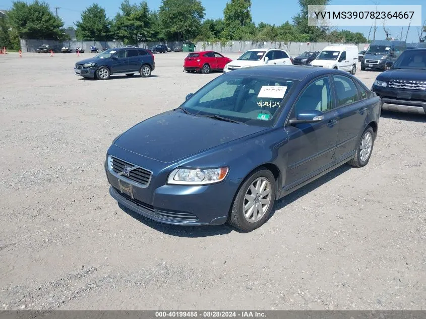 2008 Volvo S40 2.4I VIN: YV1MS390782364667 Lot: 40199485