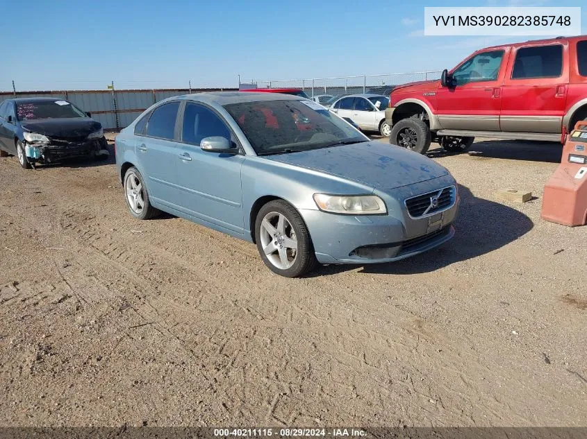 2008 Volvo S40 2.4I VIN: YV1MS390282385748 Lot: 40211115