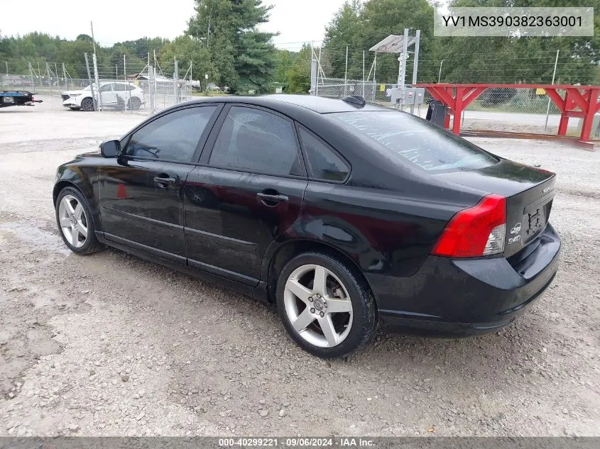 2008 Volvo S40 2.4I VIN: YV1MS390382363001 Lot: 40299221