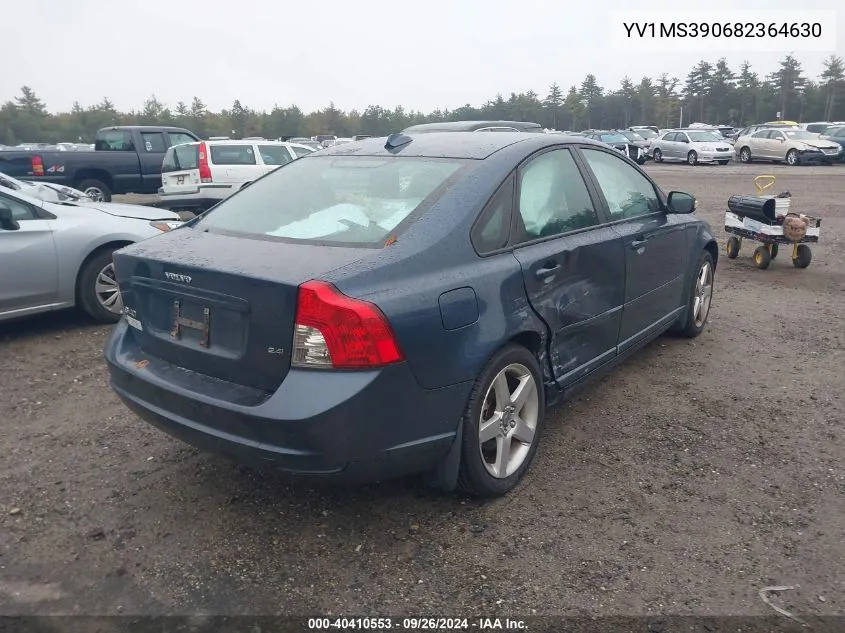 2008 Volvo S40 2.4I VIN: YV1MS390682364630 Lot: 40410553