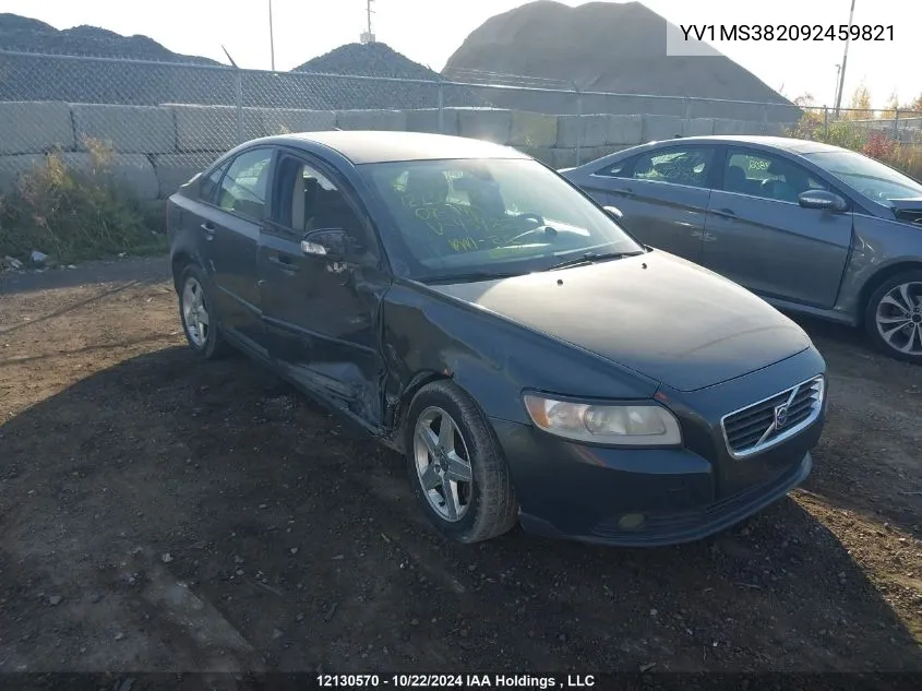 2009 Volvo S40 VIN: YV1MS382092459821 Lot: 12130570