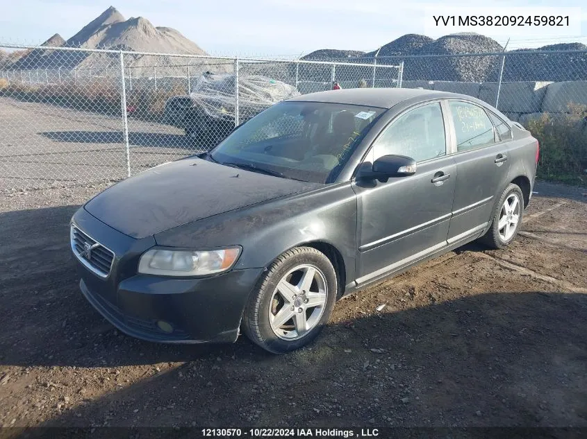 2009 Volvo S40 VIN: YV1MS382092459821 Lot: 12130570