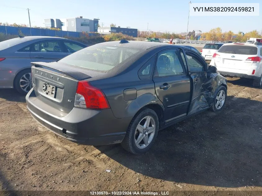 2009 Volvo S40 VIN: YV1MS382092459821 Lot: 12130570