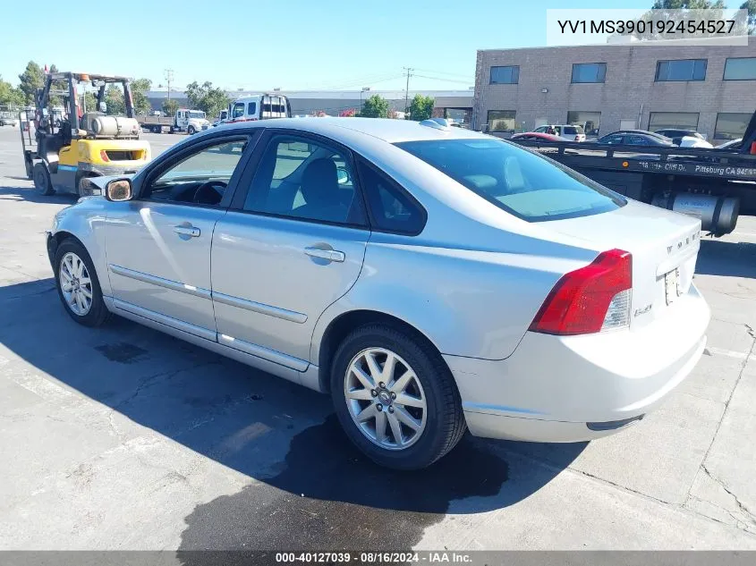 2009 Volvo S40 2.4I VIN: YV1MS390192454527 Lot: 40127039