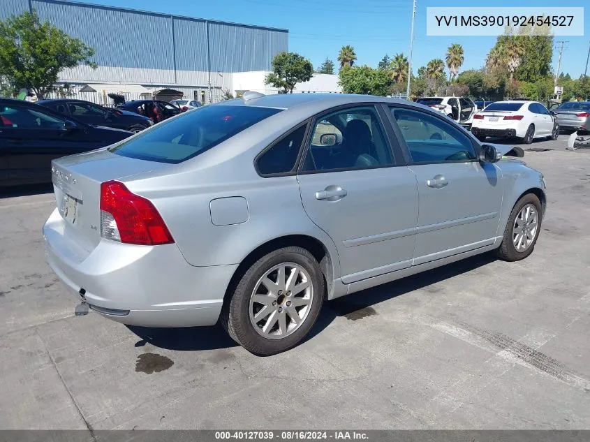 2009 Volvo S40 2.4I VIN: YV1MS390192454527 Lot: 40127039