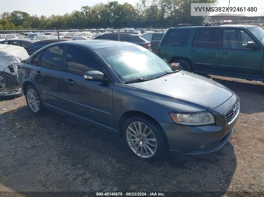 2009 Volvo S40 2.4I VIN: YV1MS382X92461480 Lot: 40148670