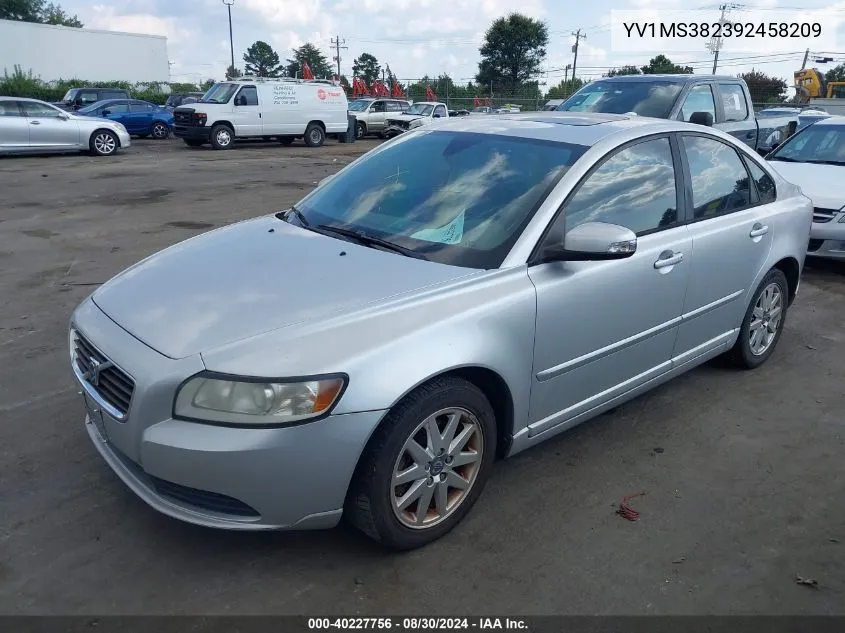 2009 Volvo S40 2.4I VIN: YV1MS382392458209 Lot: 40227756