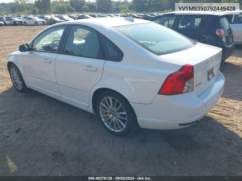 YV1MS390792449428 2009 Volvo S40 2.4I