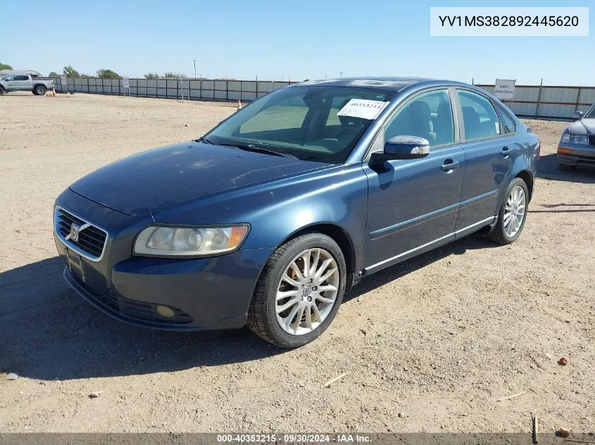 2009 Volvo S40 2.4I VIN: YV1MS382892445620 Lot: 40353215