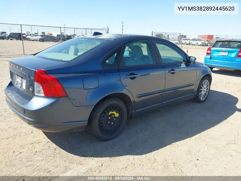 2009 Volvo S40 2.4I VIN: YV1MS382892445620 Lot: 40353215