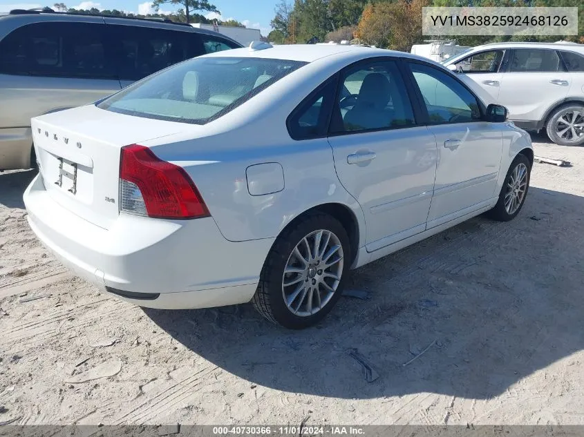 YV1MS382592468126 2009 Volvo S40 2.4I