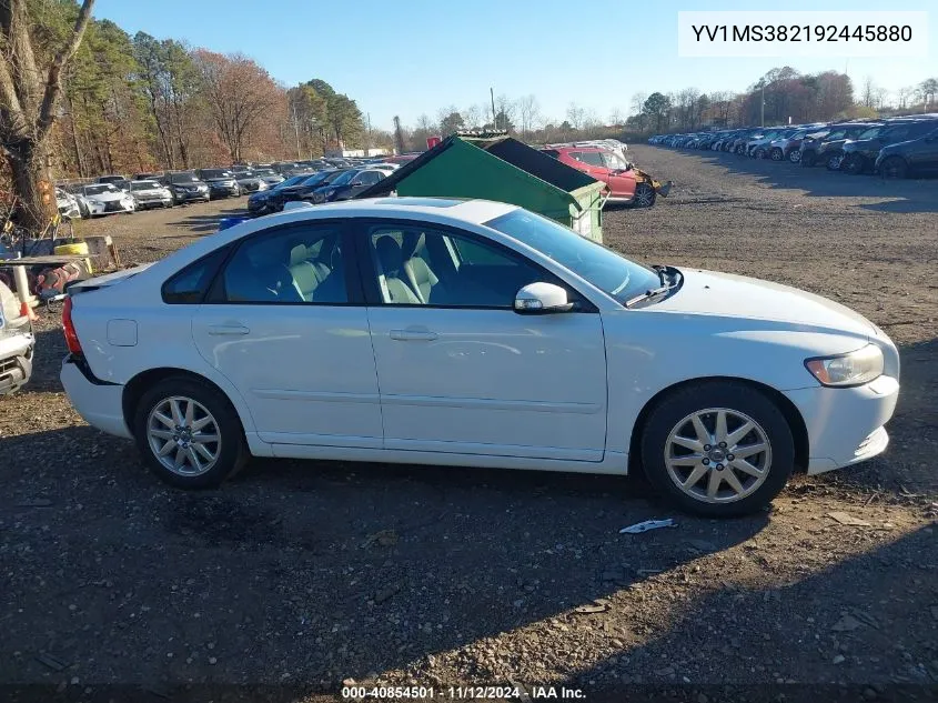 2009 Volvo S40 2.4I VIN: YV1MS382192445880 Lot: 40854501