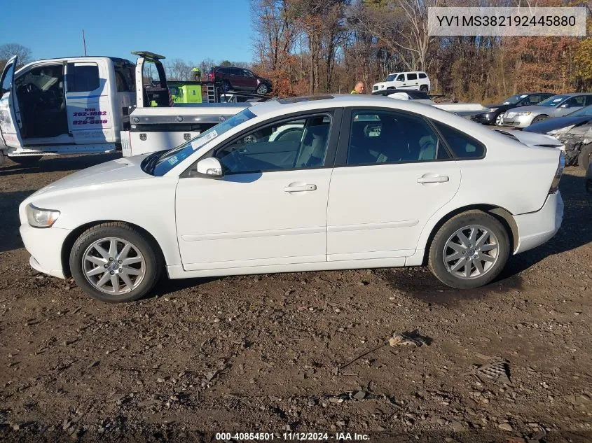 2009 Volvo S40 2.4I VIN: YV1MS382192445880 Lot: 40854501