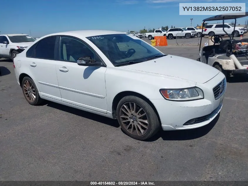 2010 Volvo S40 2.4I VIN: YV1382MS3A2507052 Lot: 40154602