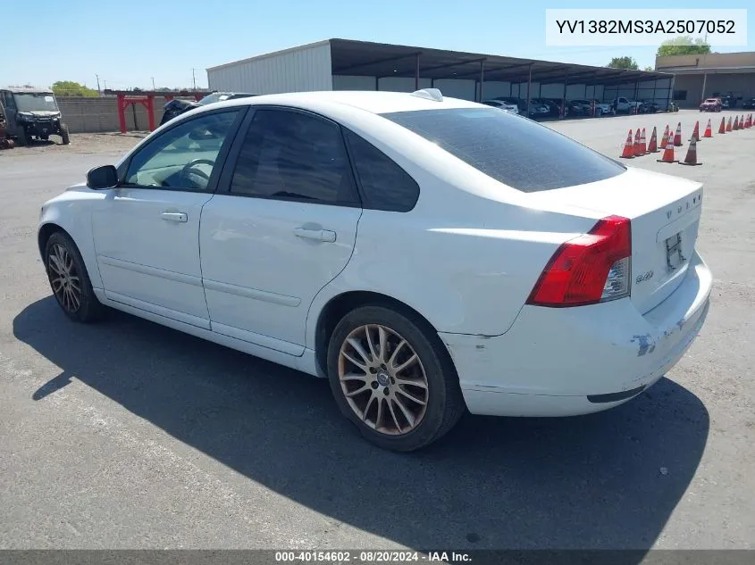 YV1382MS3A2507052 2010 Volvo S40 2.4I