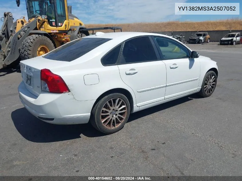 2010 Volvo S40 2.4I VIN: YV1382MS3A2507052 Lot: 40154602