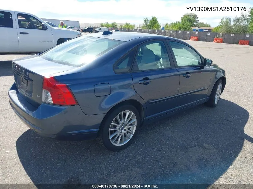 YV1390MS1A2510176 2010 Volvo S40 2.4I