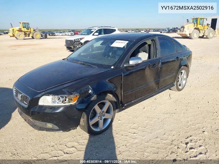 YV1672MSXA2502916 2010 Volvo S40 T5