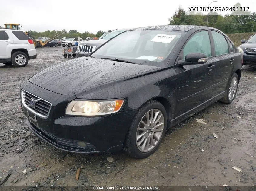 2010 Volvo S40 2.4I VIN: YV1382MS9A2491312 Lot: 40380189