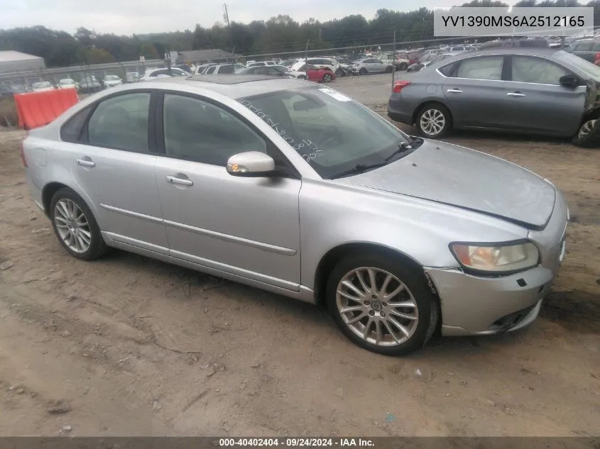 YV1390MS6A2512165 2010 Volvo S40 2.4I