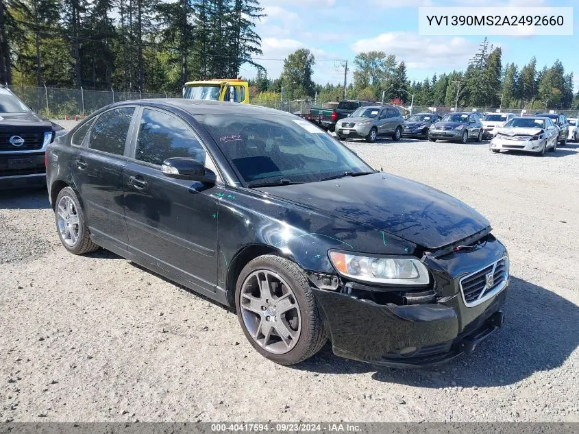 YV1390MS2A2492660 2010 Volvo S40 2.4I