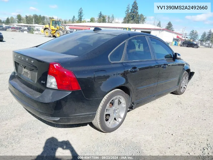 YV1390MS2A2492660 2010 Volvo S40 2.4I