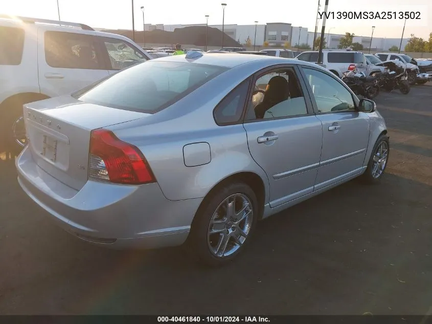 2010 Volvo S40 2.4I VIN: YV1390MS3A2513502 Lot: 40461840