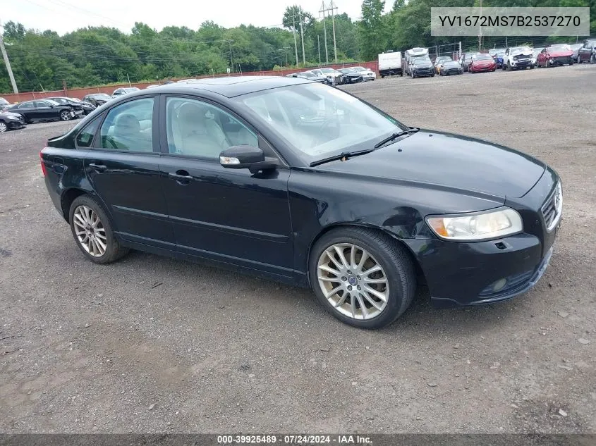 2011 Volvo S40 T5/T5 R-Design VIN: YV1672MS7B2537270 Lot: 39925489