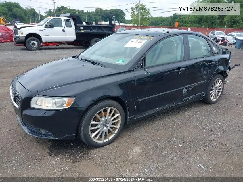 2011 Volvo S40 T5/T5 R-Design VIN: YV1672MS7B2537270 Lot: 39925489