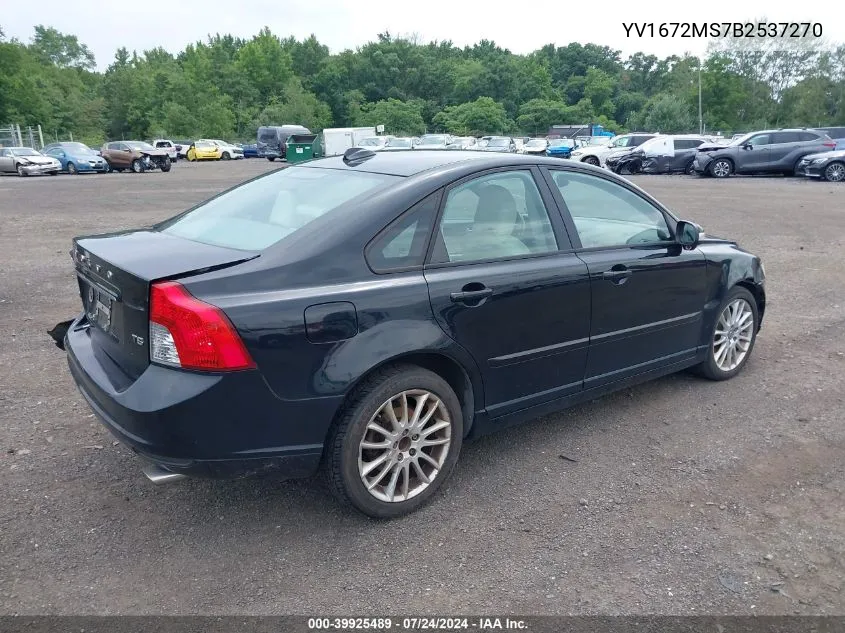 YV1672MS7B2537270 2011 Volvo S40 T5/T5 R-Design