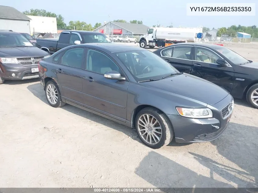 2011 Volvo S40 T5/T5 R-Design VIN: YV1672MS6B2535350 Lot: 40124608