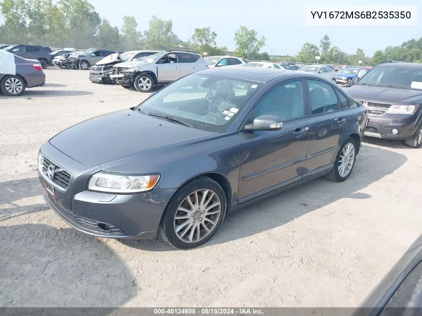 2011 Volvo S40 T5/T5 R-Design VIN: YV1672MS6B2535350 Lot: 40124608