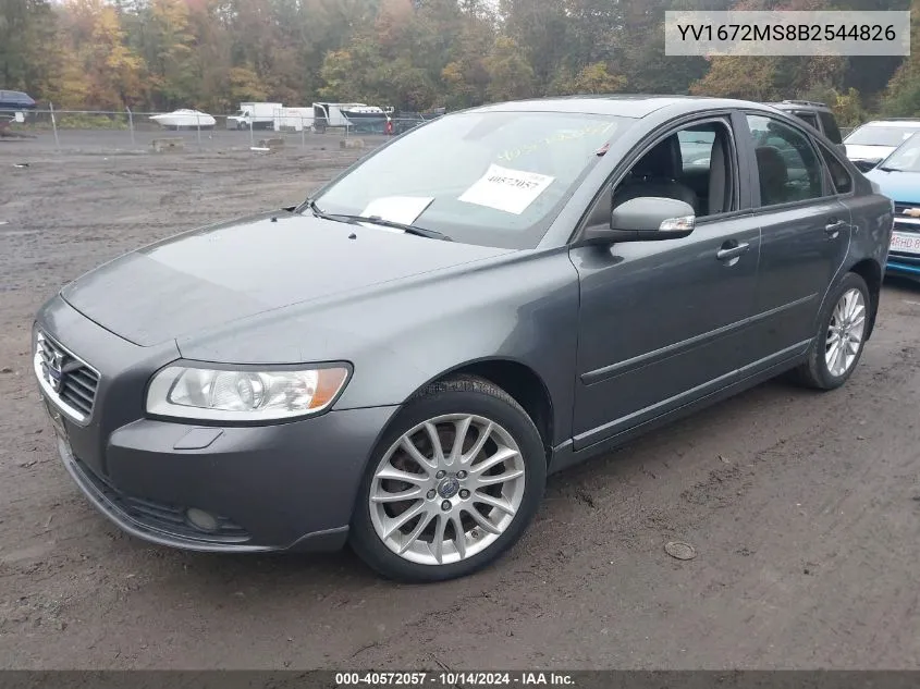 YV1672MS8B2544826 2011 Volvo S40 T5