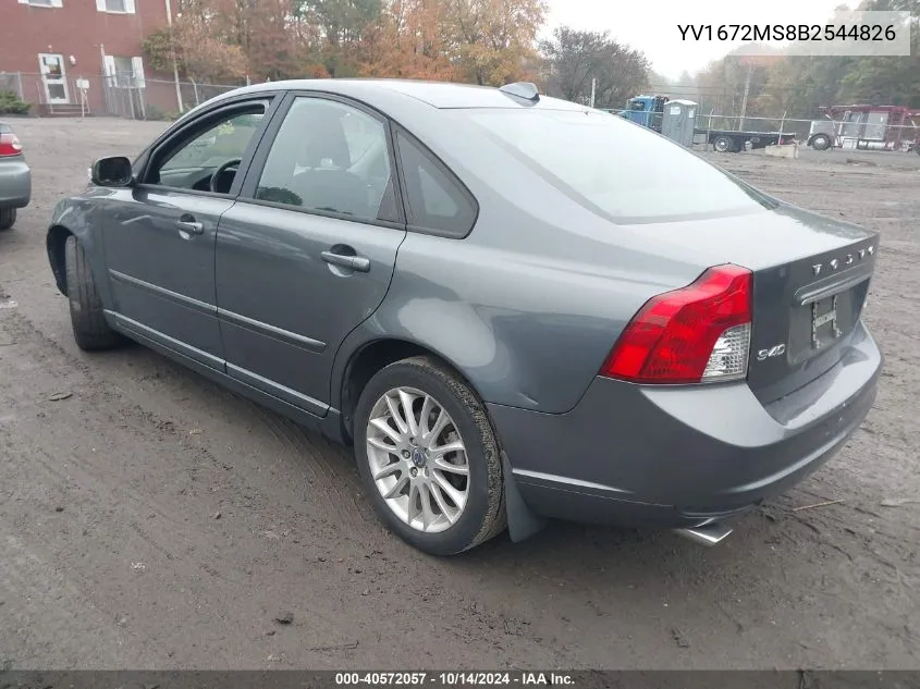 YV1672MS8B2544826 2011 Volvo S40 T5