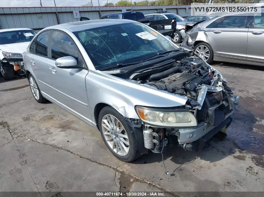 YV1672MS1B2550175 2011 Volvo S40 T5