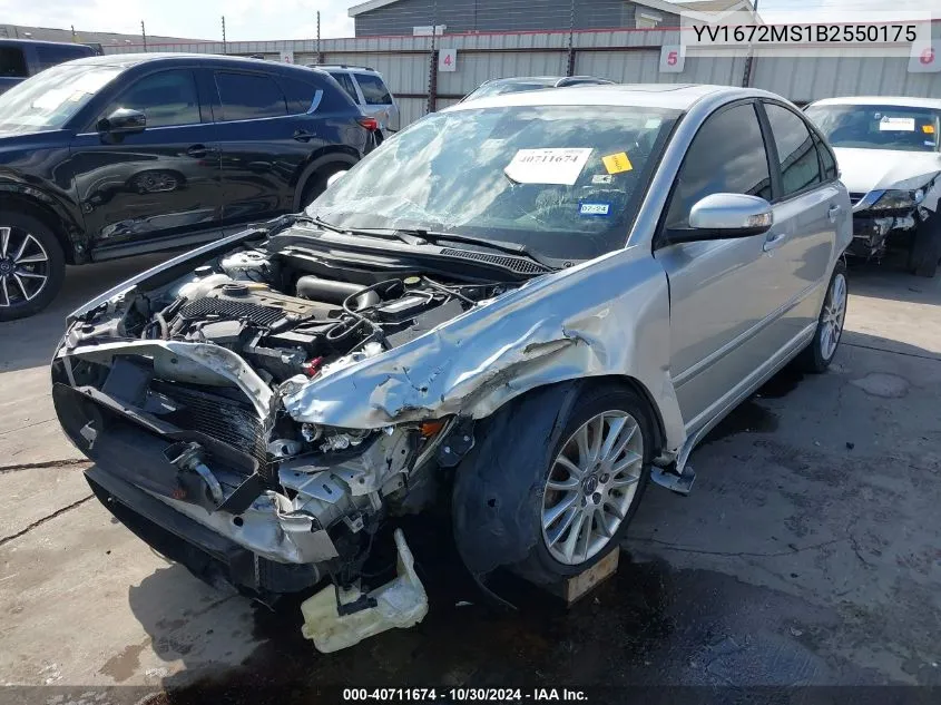 YV1672MS1B2550175 2011 Volvo S40 T5