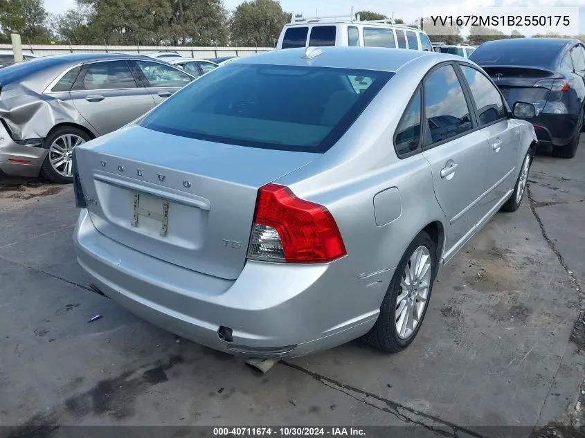 2011 Volvo S40 T5 VIN: YV1672MS1B2550175 Lot: 40711674