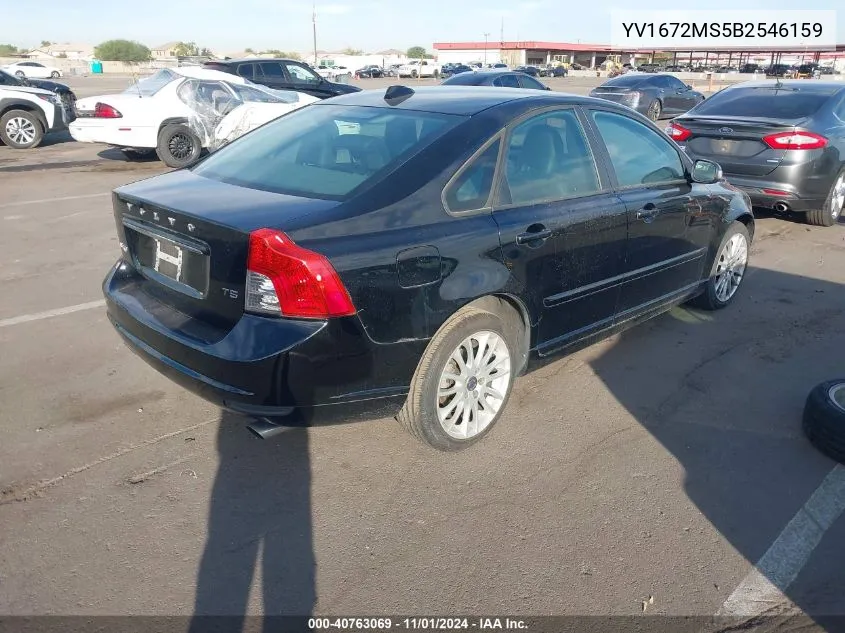 2011 Volvo S40 T5/T5 R-Design VIN: YV1672MS5B2546159 Lot: 40763069