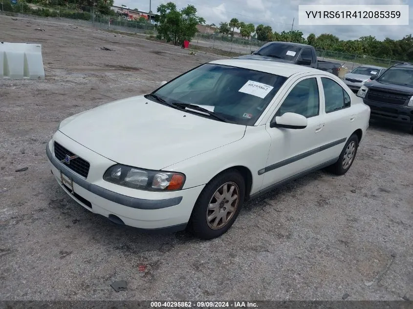 2001 Volvo S60 VIN: YV1RS61R412085359 Lot: 40295862